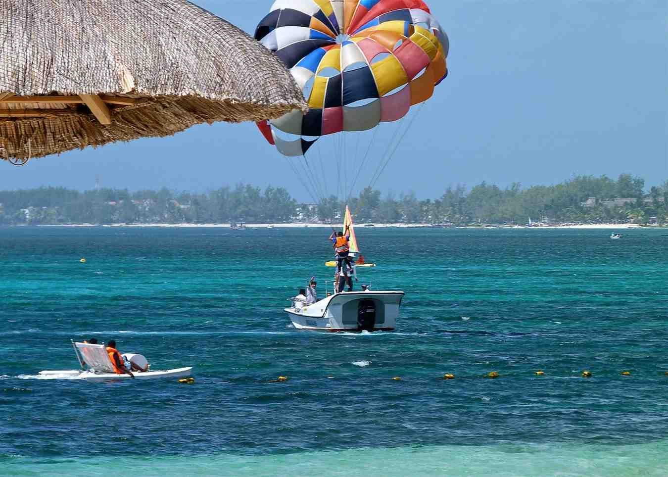 Parasailing Over the Caribbean