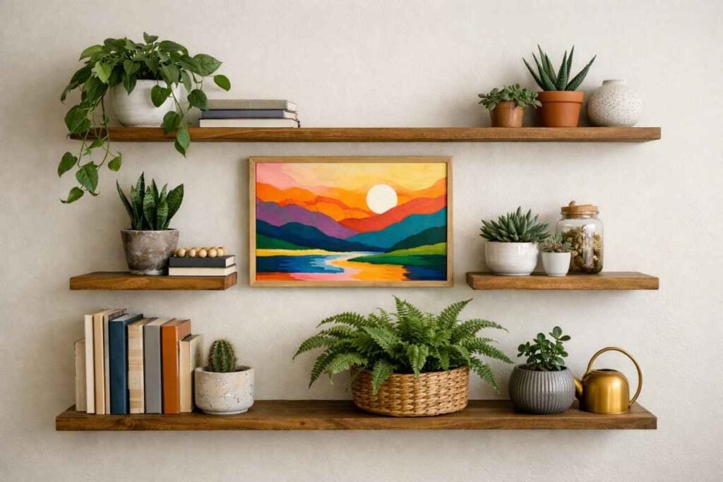 Utilizing Vertical Space for Storage and Style