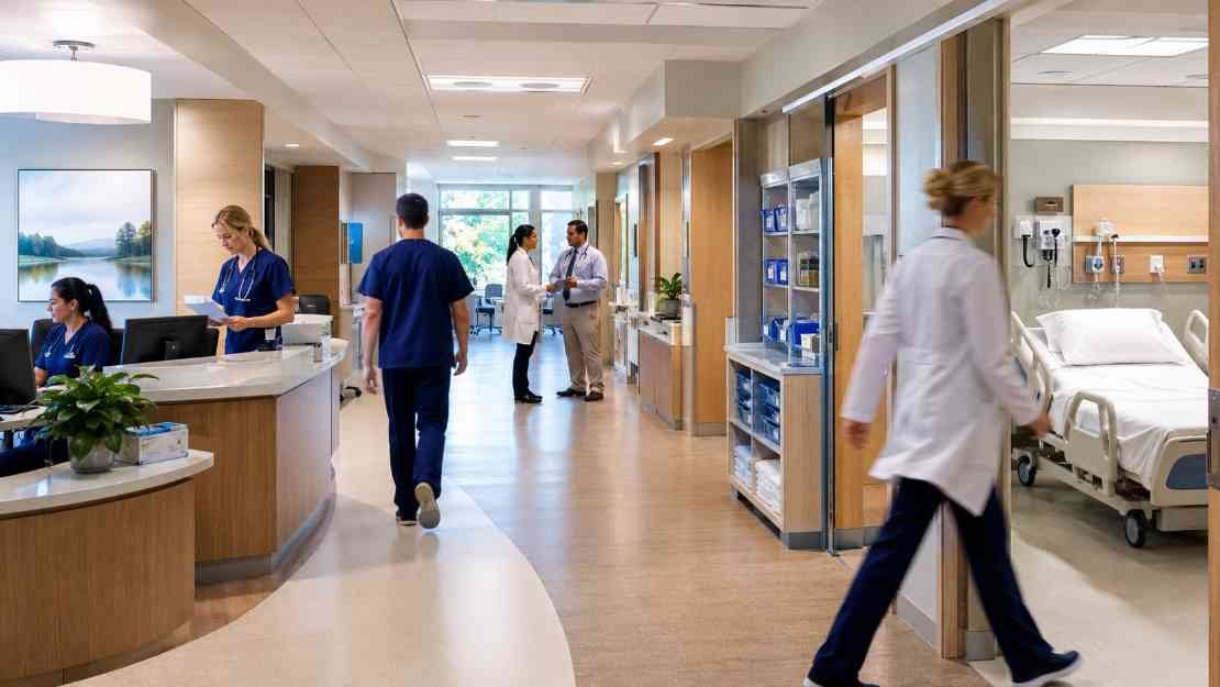 How Interior Layout Impacts Staff Efficiency in Healthcare Settings