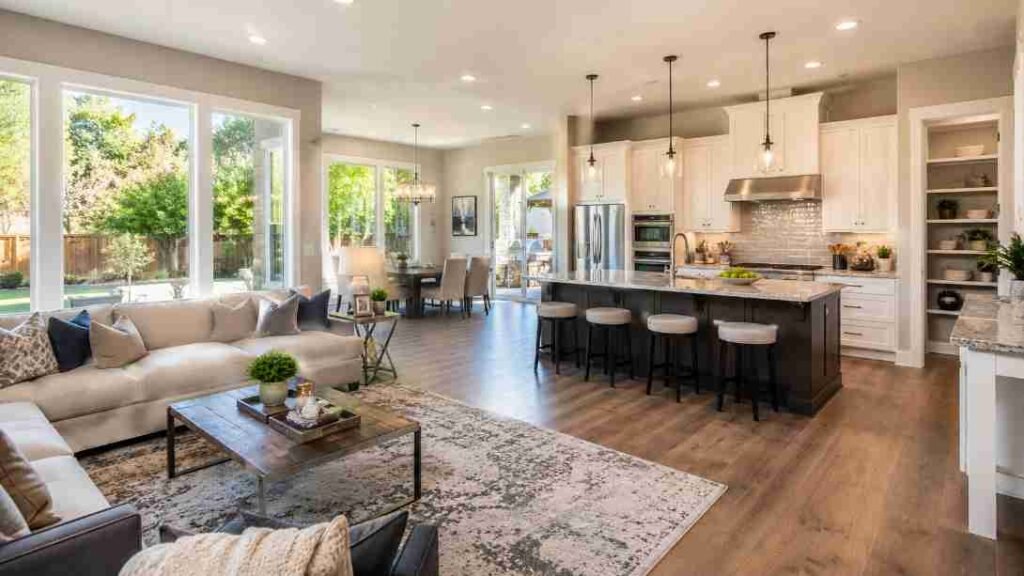 Why do buyers prefer open-concept living spaces